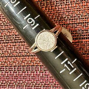 Fragrant Jewels Silver Glitter Ring